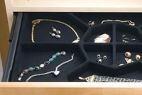Black Jewelry Drawer Insert